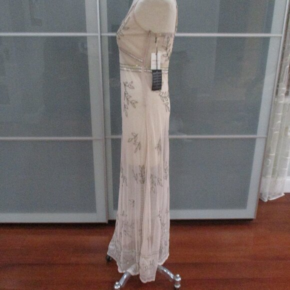 Forever 21 Contemporary Sheer Beaded Spaghetti Strap Maxi Dress - Picture 4 of 10